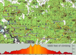 The 60 mile Tour Map